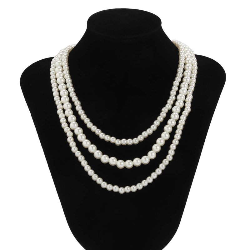 Arin Vòng Cổ Ngọc Trai Nhân Tạo 3 Lớp Dành Cho Làm Quà Tặng W