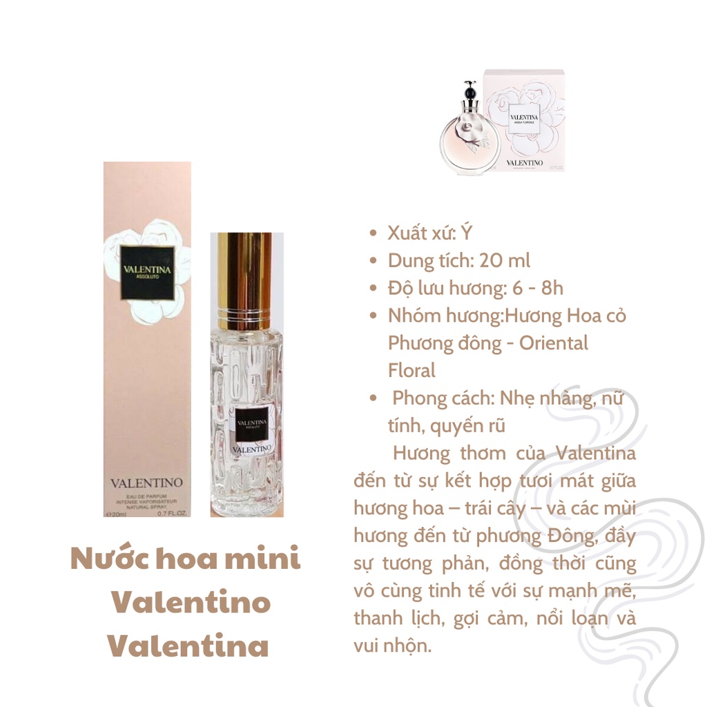 Nước hoa chiết mini dạng xịt 20ml