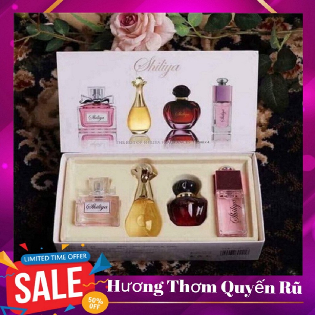 Xả Kho Set 4 Lọ Nước Hoa Nữ Quyến Rũ, Thơm Lâu