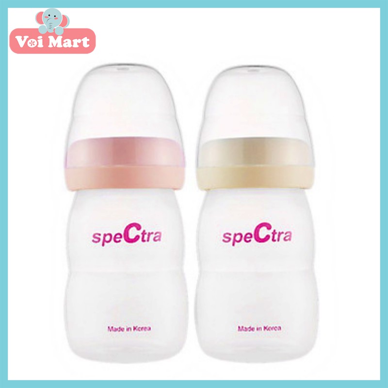 🍑SALE SOCK 🍑 Bộ 2 Bình Trữ Sữa Spectra 160ml Có Nắp Đậy Chính Hãng