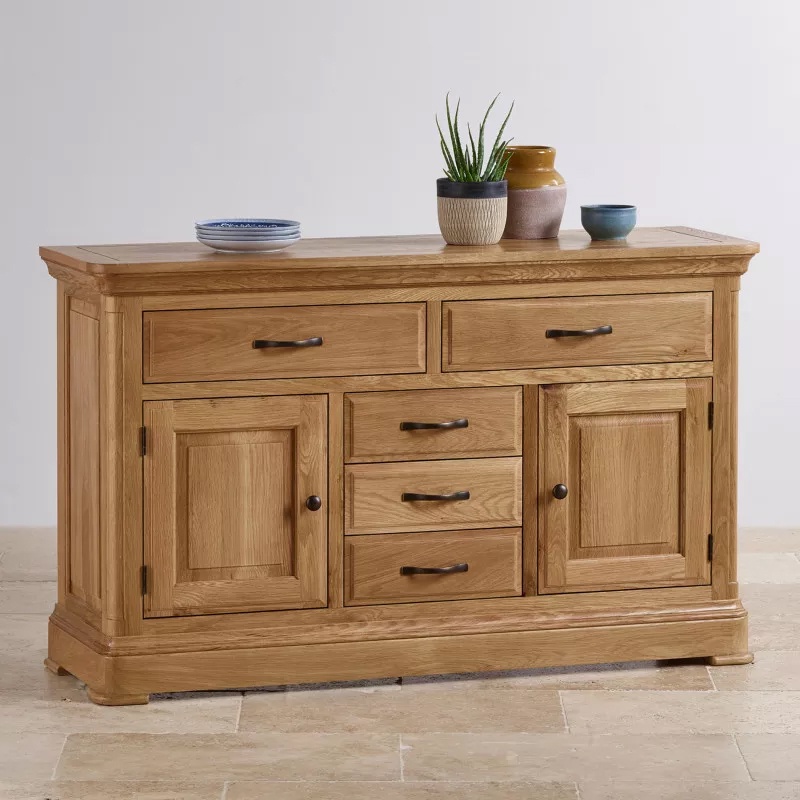 Tủ trữ đồ lớn IBIE Canterbury gỗ sồi màu tự nhiên