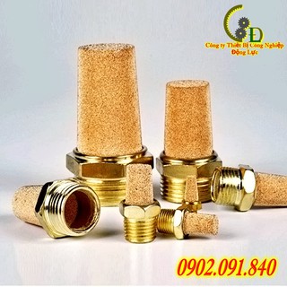 Bộ tiêu âm giảm thanh khí nén ✴️VIP✴️ Xả giảm âm - Air silencer bằng đồng 2 cái PAS G1/4