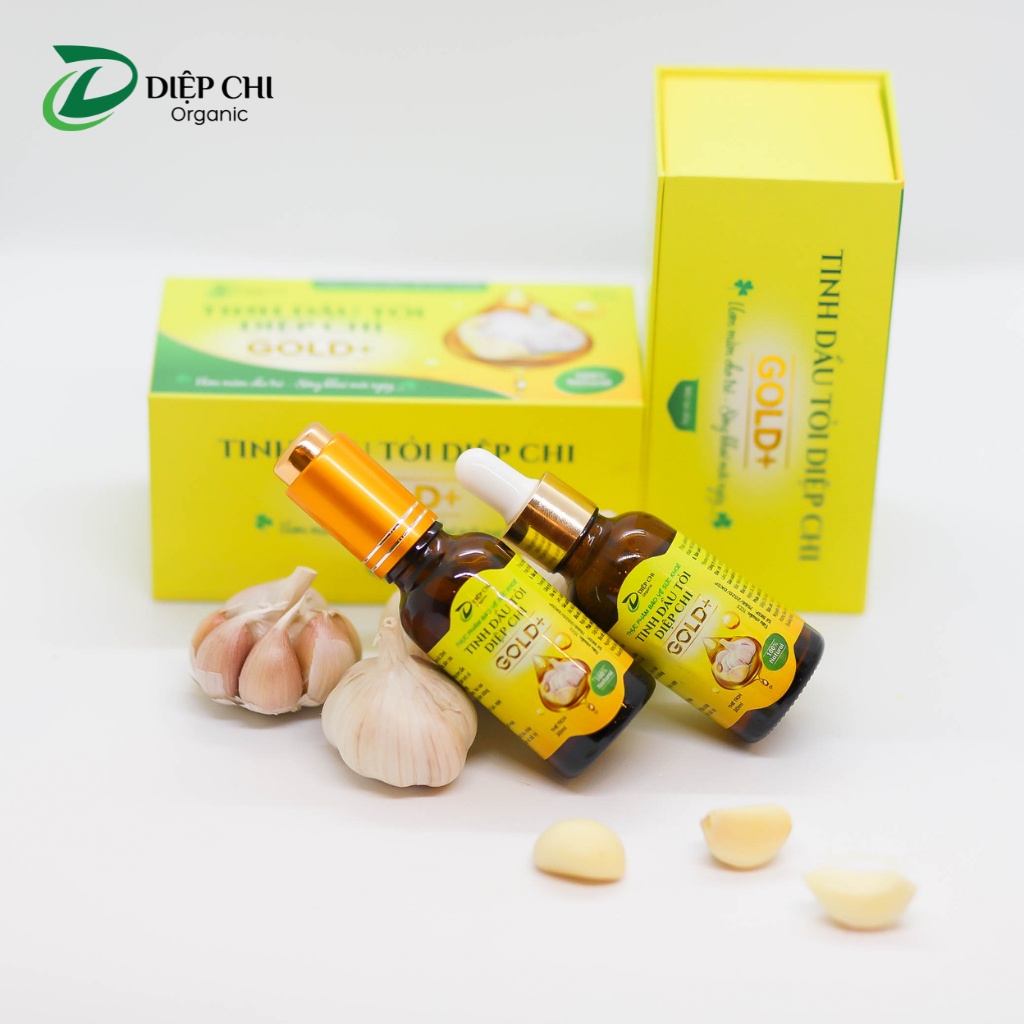 Combo 2 Tinh Dầu Tỏi DIỆP CHI Gold+ Hỗ Trợ Hệ Miễn Dịch Cho Bé, Tăng Sức Đề Kháng Chai 30ml
