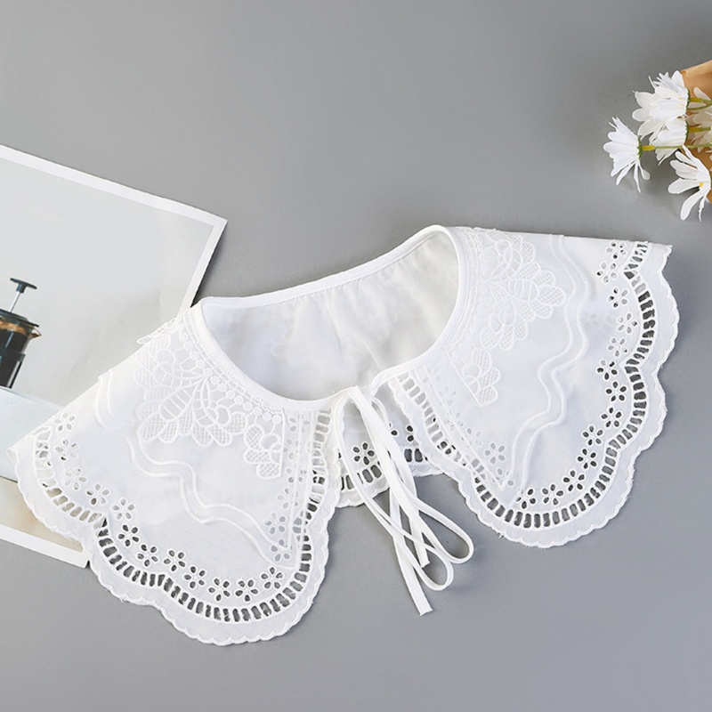 Cổ áo sơ mi giả màu trắng thanh lịch cho nữ