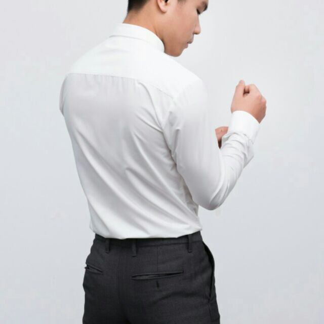 ÁO SƠ MI NAM MÀU TRẮNG HÀNG HỘP CAO CẤP - SM84 | BigBuy360 - bigbuy360.vn