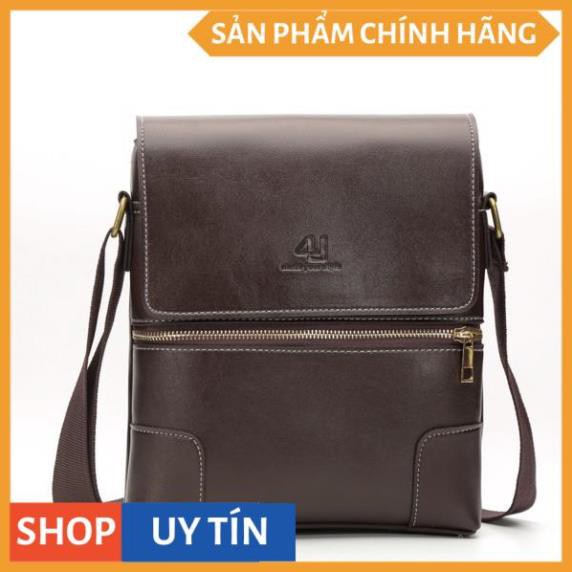 Túi Đeo Chéo Nam 4U Tiện Dụng D272 ( đen - nâu ) | BigBuy360 - bigbuy360.vn