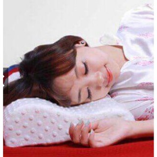 Gối cao su non/ Gối matsa/ Gối chống ngáy người lớn( tím, xanh dương, trắng)