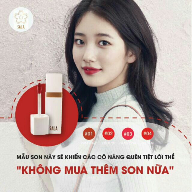Son Sala tint cosmetics - Son kem 3 tầng