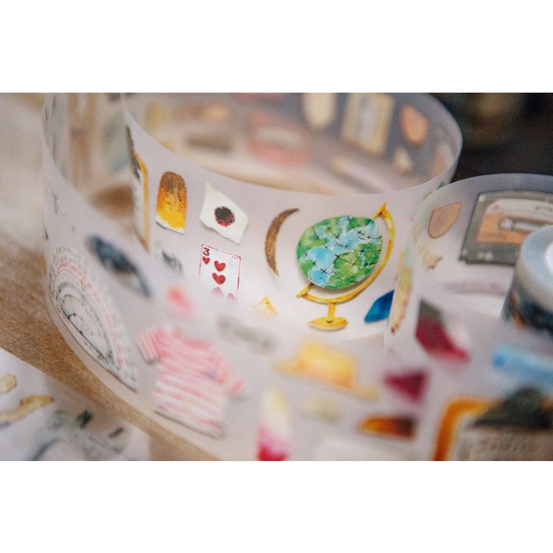 AM075 Cuộn washi Ours Paper Craft by Hank - Chiết lẻ chu kỳ