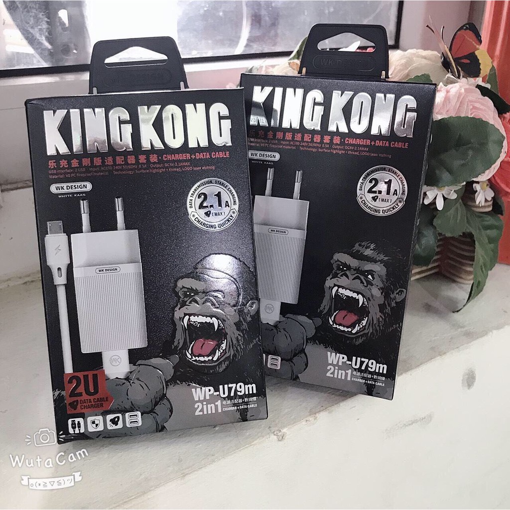 Bộ Sạc WK Cao Cấp Chính Hãng WP-U79 2 Cổng USB Tiện Lợi Dùng cho nhiều loại điện thoại iPhone Samsung Oppo Vivo Xiami