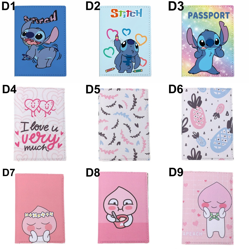 Ví Đựng Hộ Chiếu Vỏ Bọc Passport Cover HOẠT HÌNH BROWN CONY LINE NHÓM 3