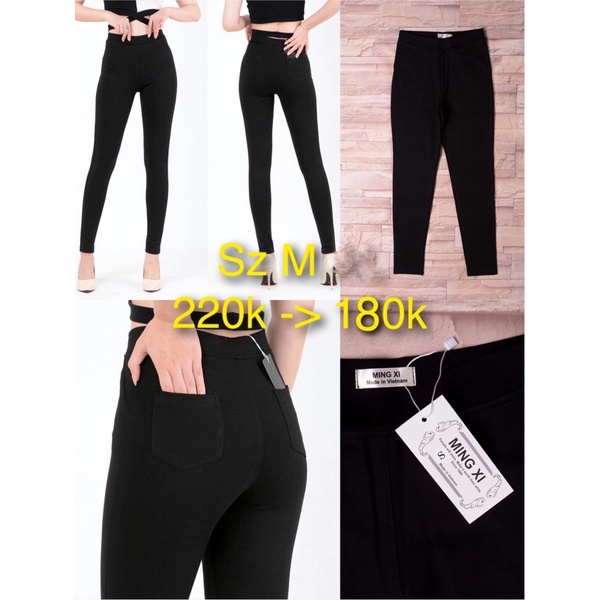 Tregging đen cạp cao 220k -> 180k