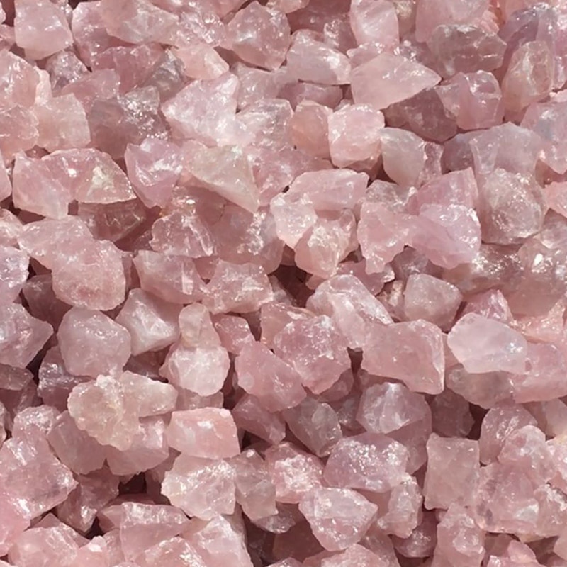 50g Đá Thạch Anh Hồng Thô Tự Nhiên Dùng Trang Trí Bể Cá