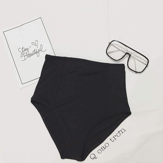 Đồ bơi - Bikini quần trơn cạp cao che bụng mỡ