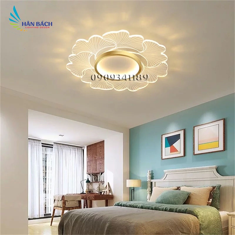 Đèn mâm phòng khách - Mica hiện đại - đèn phòng ngủ BH 12 tháng