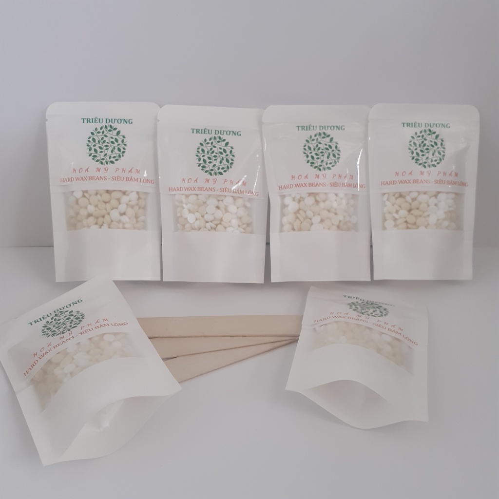 Sáp wax cao cấp siêu bám lông bịch nhỏ 50gr Triêu Dương (Tặng kèm que lấy sáp + 1 viên nén mặt nạ giấy)