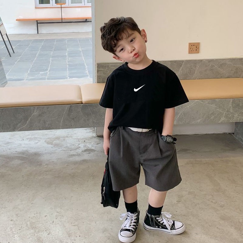 Áo Thun Ngắn Tay Mùa Hè Phong Cách Mới 2022 Cho Bé Trai Bé Gái