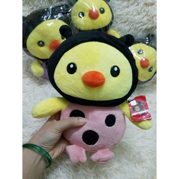 gấu bông con gà vịt vàng cosplay con ong bọ xinh xắn