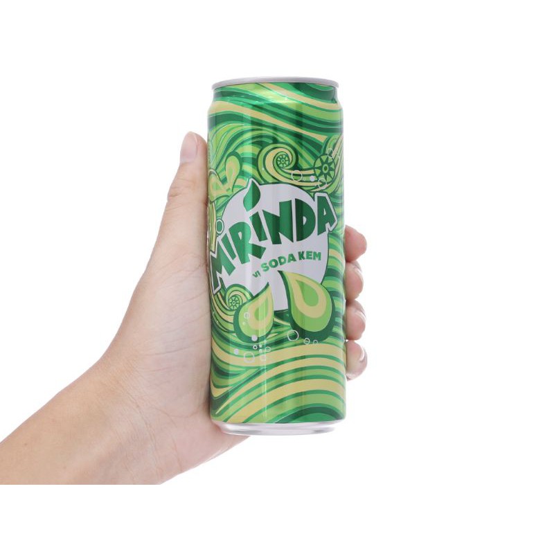 Thùng 24 lon Mirinda Soda kem 330ml