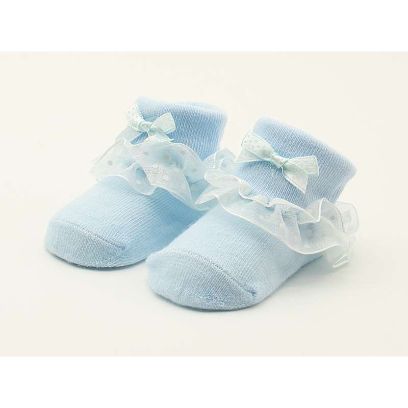 Tất cotton mềm mại xinh xắn cho bé gái sơ sinh