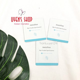 Sample Gel ngăn ngừa mụn mờ thâm Innisfree Bija Trouble Spot Essence 1ML
