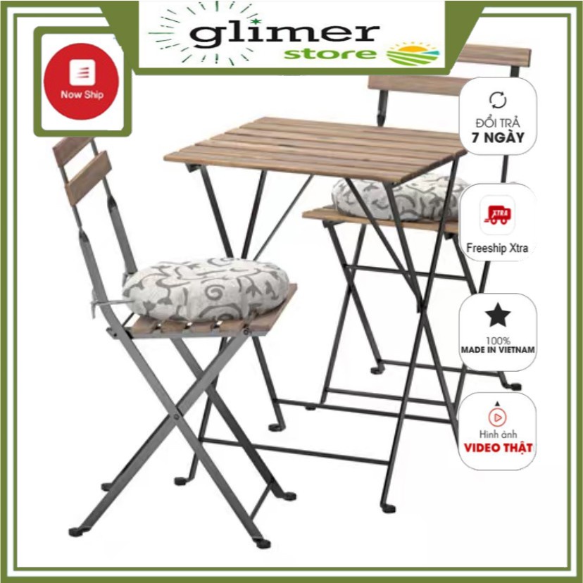 💥Bộ bàn ghế gỗ gấp gọn ban công, bàn ăn - Bàn ghế ban công, bàn ghế chung cư tiện ích, bộ bàn ăn gấp gọn gia đình.