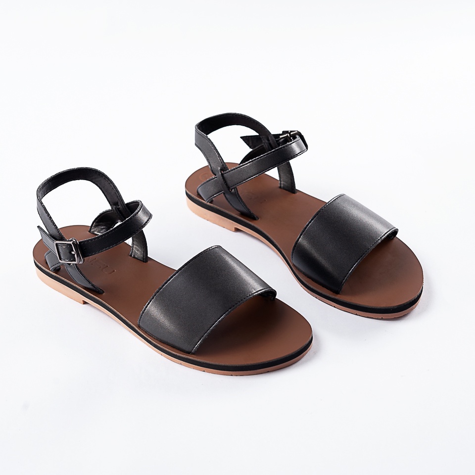 Sandal Nữ Đế Bằng Quai Ngang Bản Lớn MINSU M8513 , giày xăng đan đi học, đi chơi, đi làm, mặc áo dài