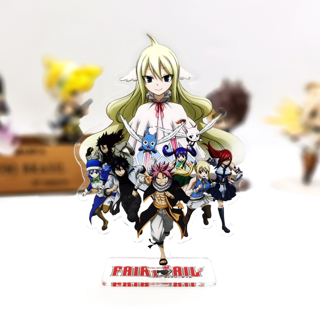 Fairy Tail Natsu Erza Gray Lucy Wendy Charlés group acrylic stand figure toy