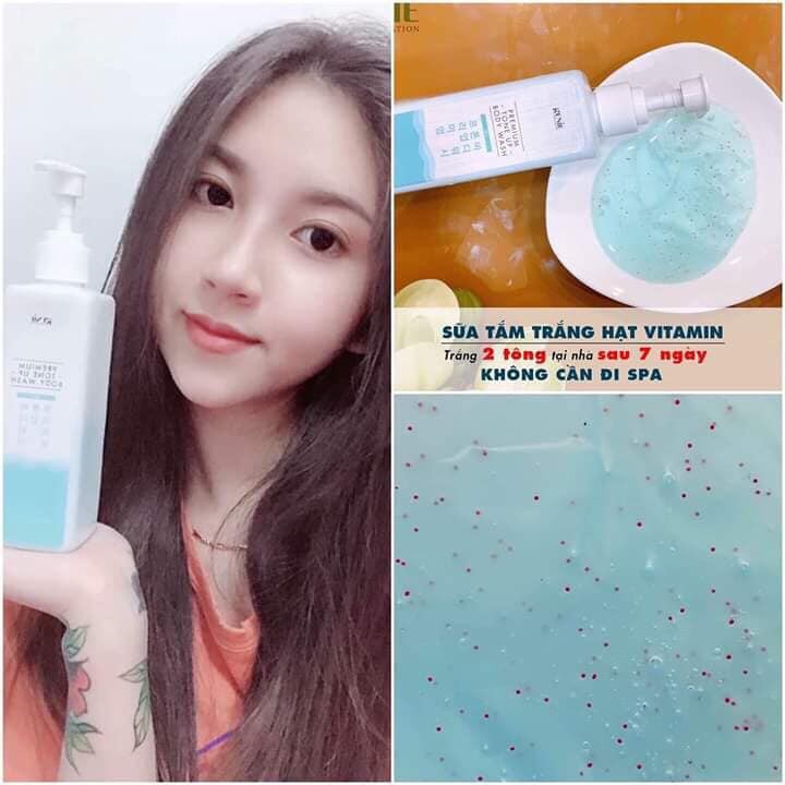 Tắm Trắng 🌺FREESHIP🌺 Sữa tắm trắng da Genie Premium tone up body wash