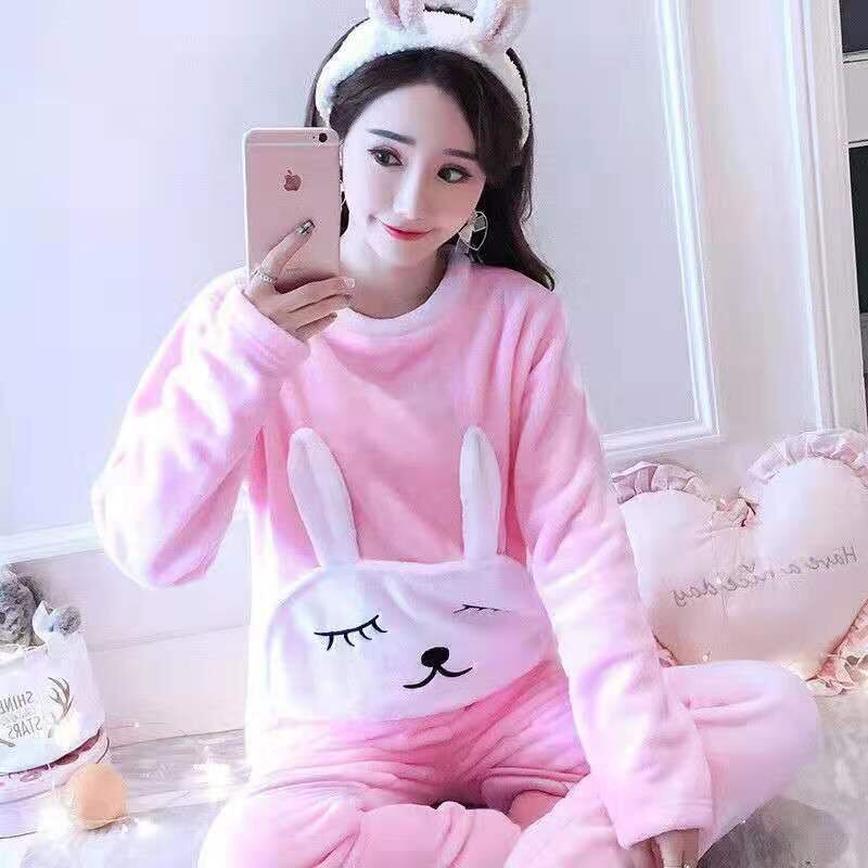 Plus Bộ Đồ Ngủ 10 Sọc Đáng Yêu Cho Nữ (size m-2XL) sd5096