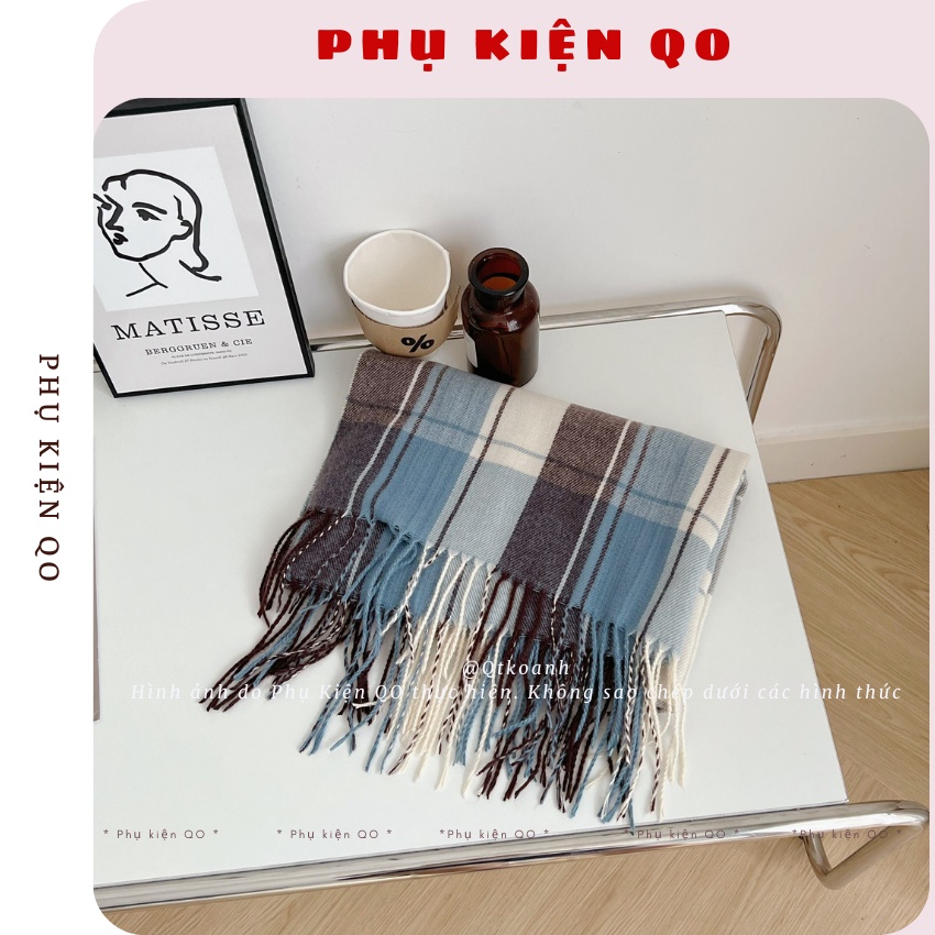Khăn choàng Cashmere cao cấp Nam Nữ mềm mịn K03