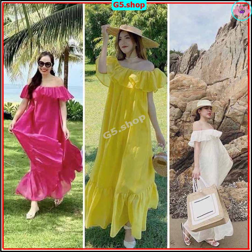 [Ảnh thật] Maxi voan tơ 2 lớp Full màu cực xinh, Đầm Váy Nữ Đẹp Mới Hót