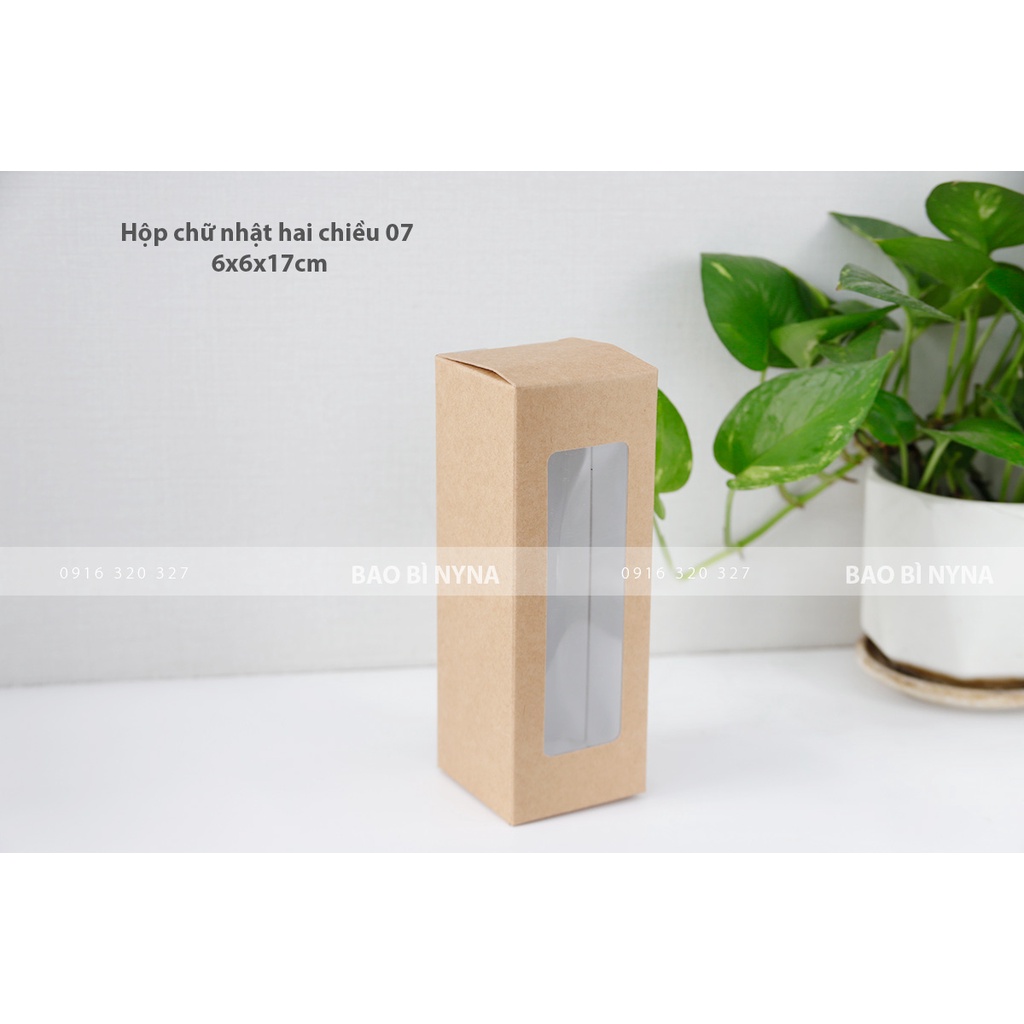 Hộp chữ nhật có kính 07 - 6x6x17cm