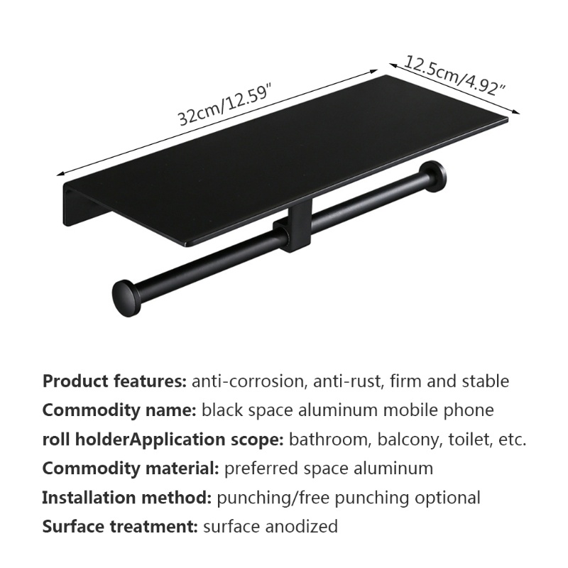 Giá Đỡ Cuộn Giấy Vệ Sinh Gắn Tường Đa Năng Tiện Dụng