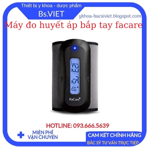 Máy đo huyết áp bắp tay FaCare FC-P188 Bluetooth+ Phần mềm FaCare kết nối- hỗ trợ sức khỏe tại nhà - BsViet