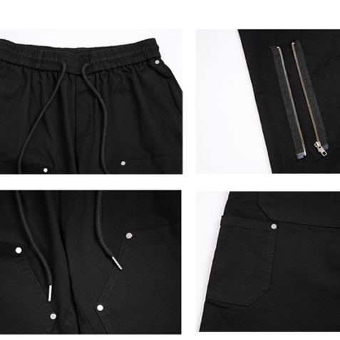 Quần dài nam Ống loe phong cách Đường phố Âu mỹ quần túi hộp nam fashion phong cách hàn quốc simple unisex bigsize cargo pants nam