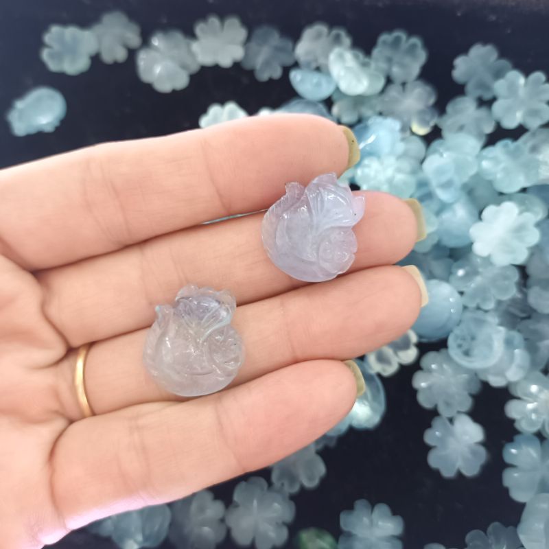 mặt 4 lá xanh dương may mắn hạnh phúc giữ tài lộc cho mệnh mộc thủy