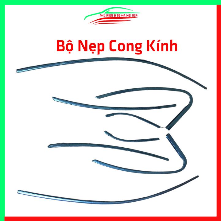 Bộ nẹp viền chân kính cong kính Lacetti 2004-2009 Inox sáng bóng chuẩn form xe