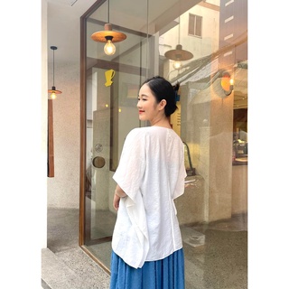OLV - Áo khoác White Plain Kimono