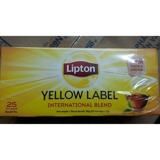 Trà lipton nhãn vàng 25 gói x 2g