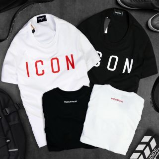 (2 màu) Áo thun cotton nữ Dsquared2 Icon Tee