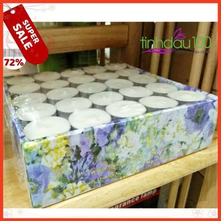 Nến thơm [HÀNG CAO CẤP], nến tealight không mùi, không khói hàng loại vỉ 100 viên cháy đến 4h