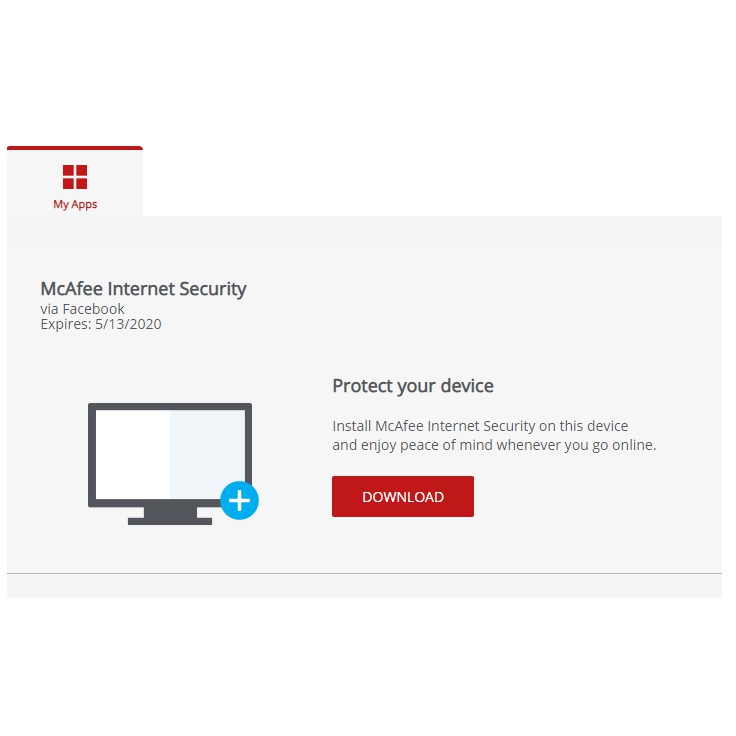 McAfee Internet Security 1 Device 09 tháng