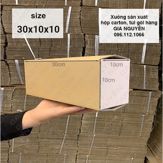 Combo 20 hộp carton 30x10x10 hình ống dùng gói hàng mỹ phẩm, sữa rửa mặt, lọ hoa, cốc nước, đồ thủy tinh,...