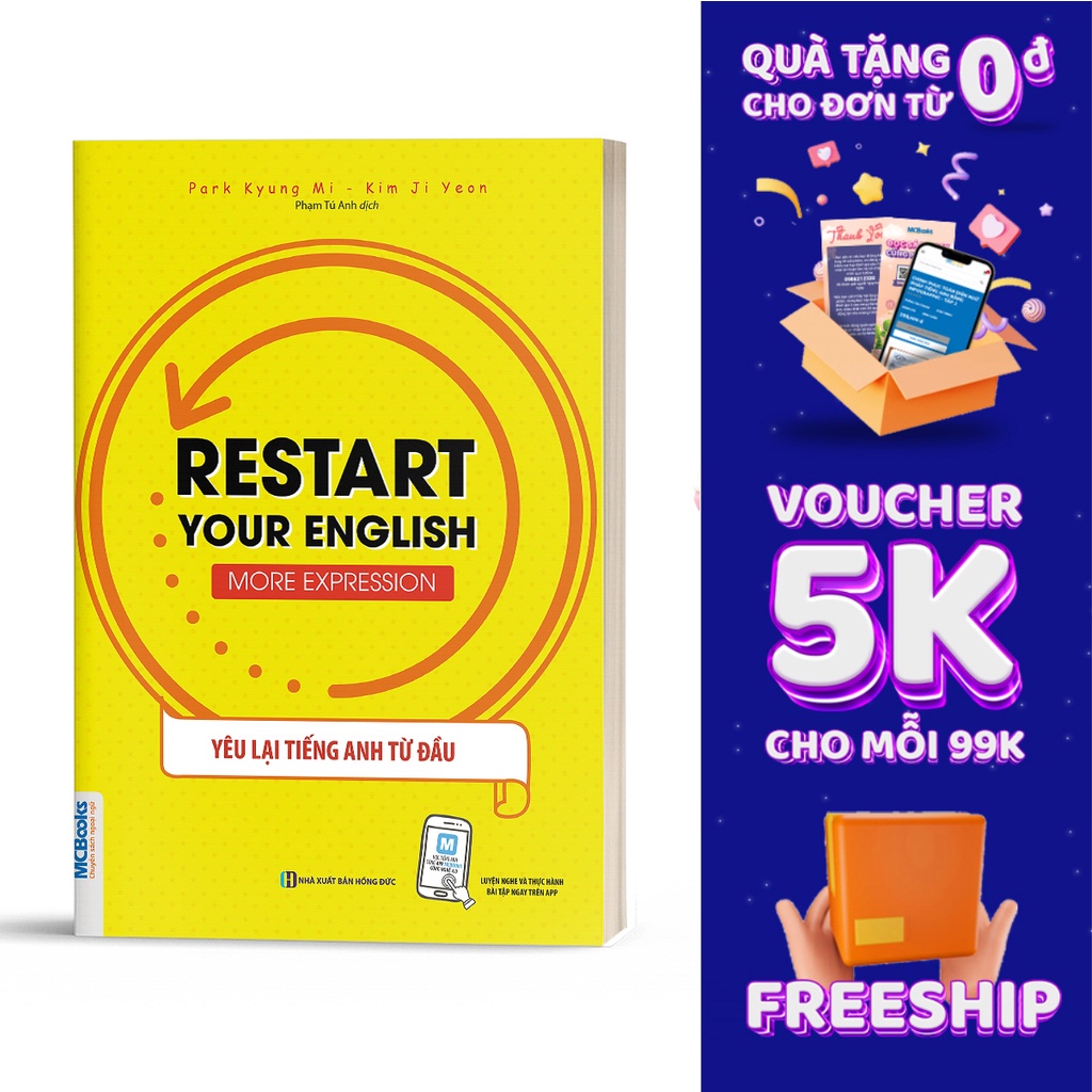 Sách - Yêu Lại Tiếng Anh Từ Đầu - Restart Your English - More Expression