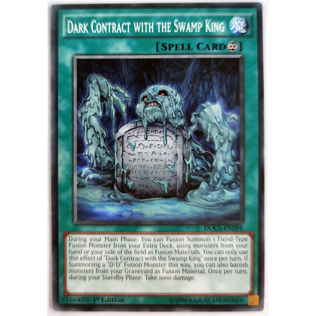 [Thẻ Yugioh] Dark Contract with the Swamp King |EN| Common (ARC-V)