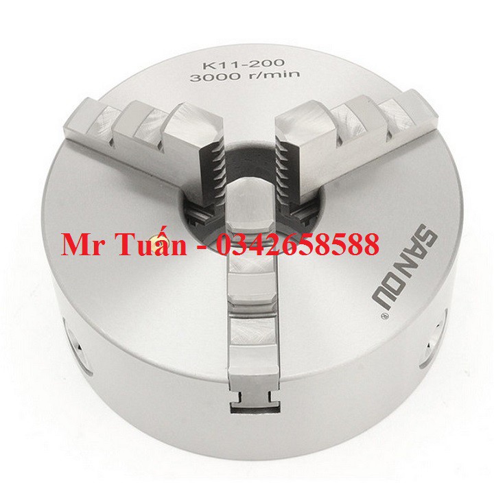 Mâm cặp 3 chấu 200mm K11-200
