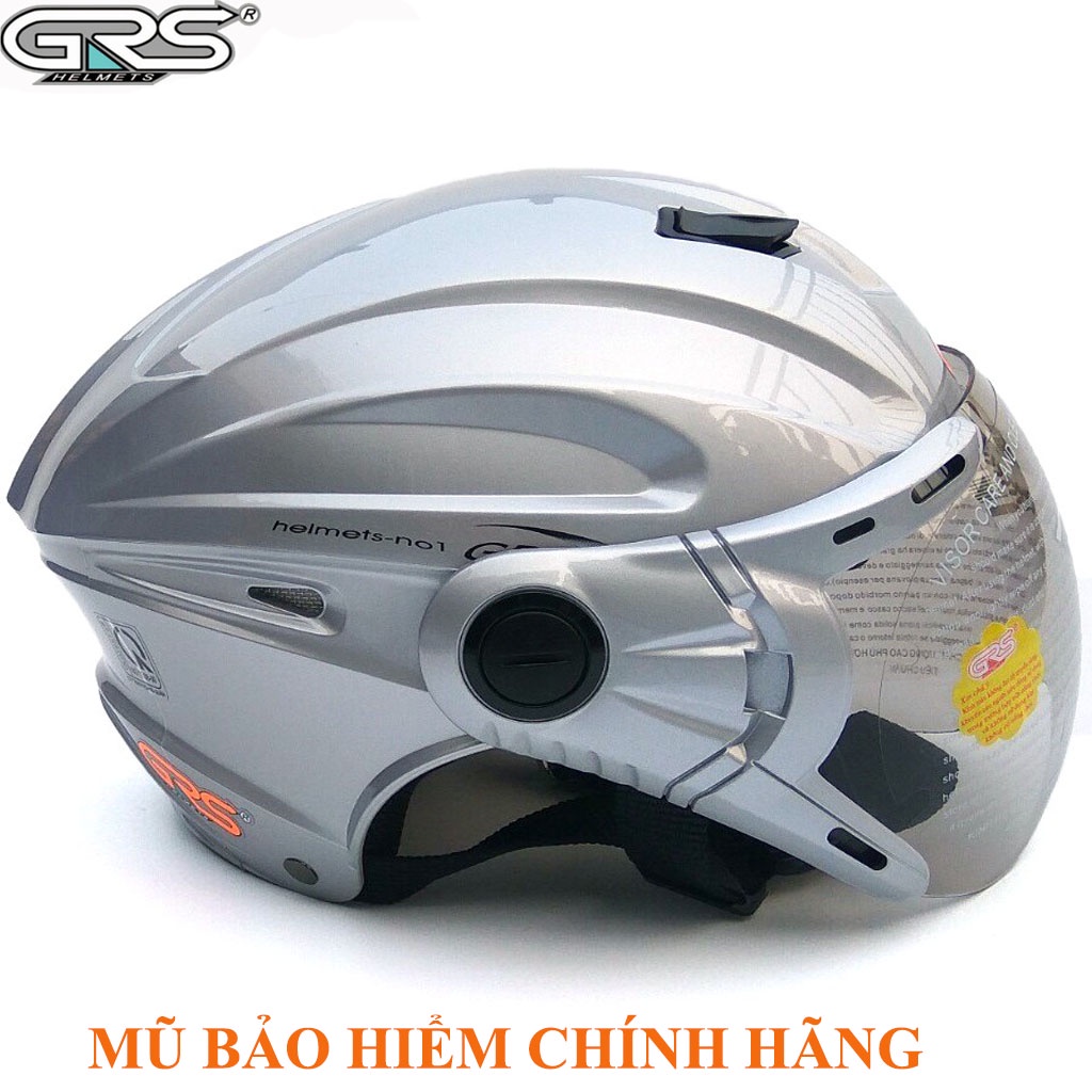 Mũ bảo hiểm nửa đầu có kính GRS A737K