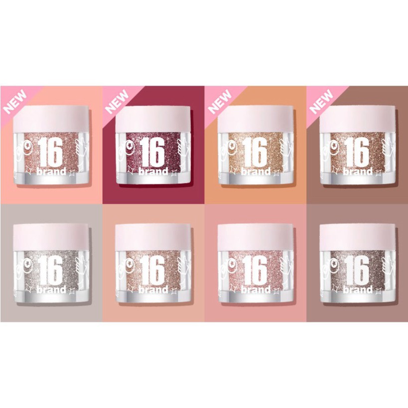 Nhũ Mắt Kim Tuyến 16brand Candy Rock Pearl Powder