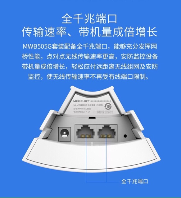 [HOT] Bộ thu phát không dây cho camera IP Mercury MWB505 | BigBuy360 - bigbuy360.vn